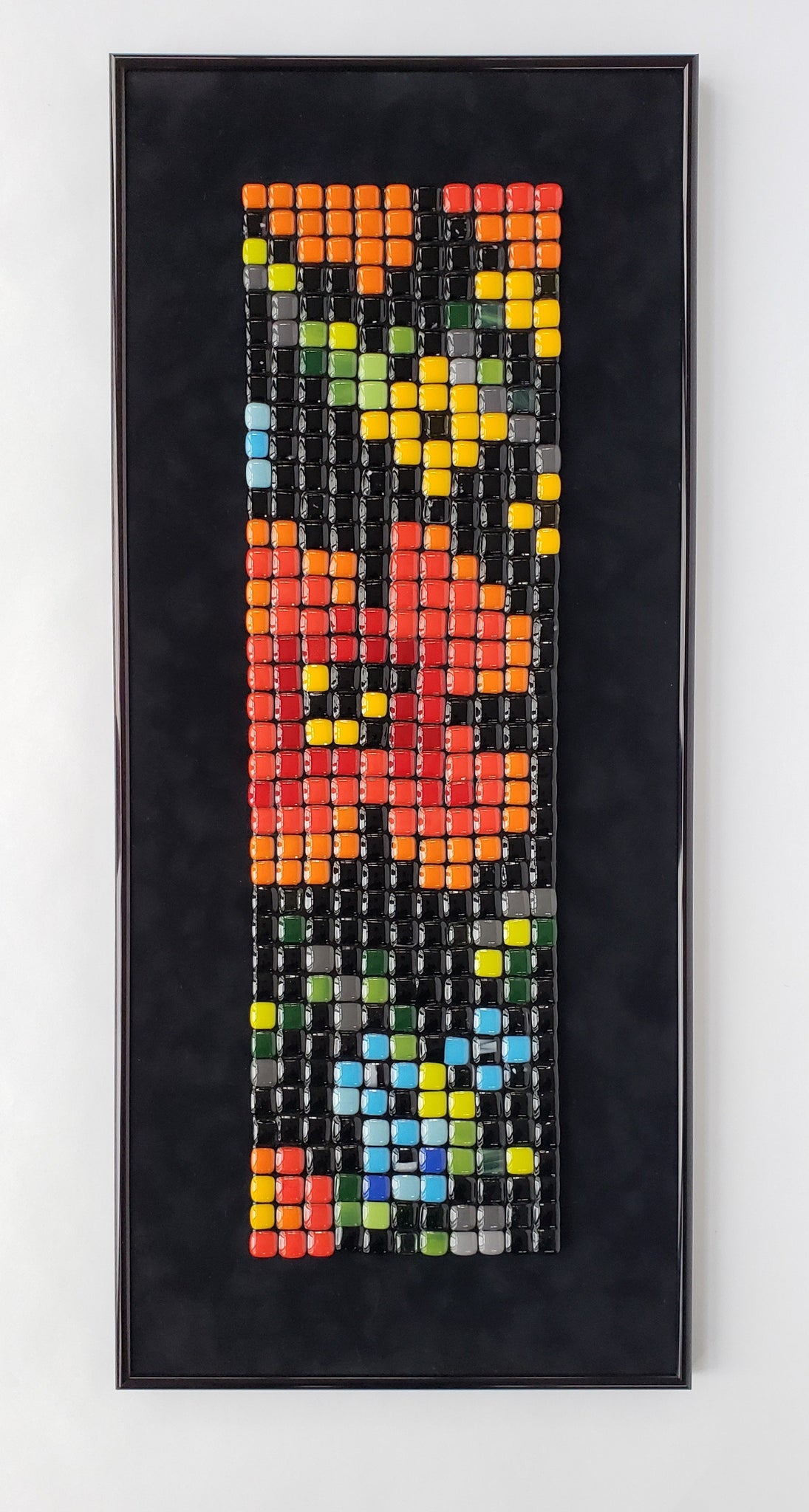 Pixelated Poppy untitled framed art