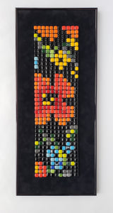 Pixelated Poppy untitled framed art